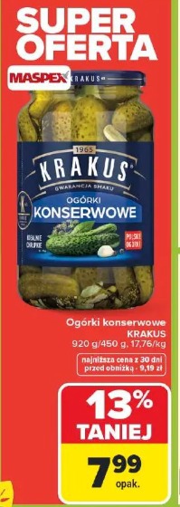 Ogórki konserwowe KRAKUS