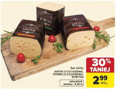 Ser żółty Antek z Goliszewa, Piórko z Goliszewa, Boryna