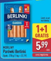 Morliny parówki Berlinki classic