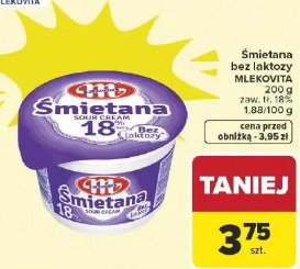 Śmietana bez laktozy MLEKOVITA