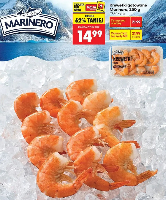 Krewetki gotowane Marinero