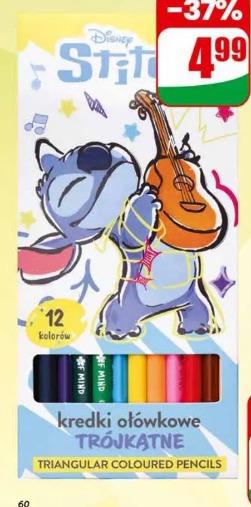 Kredki ołówkowe trójkątne Stitch