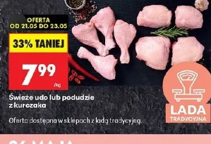 Świeże uda lub podudzie z kurczaka