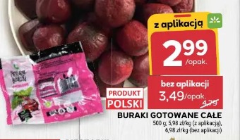 Buraki gotowane całe