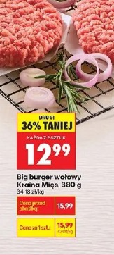 Big burger wołowy Kraina Mięs