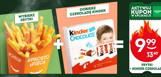 Frytki + Kinder czekolada