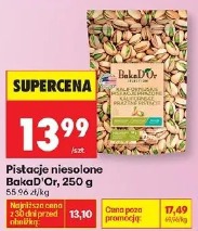 Pistacje niesolone BakaD'Or, 250 g