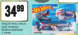 Pojazd pull back Hot Wheels różne rodzaje