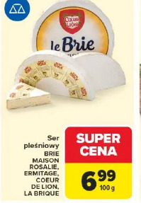 Ser pleśniowy BRIE MAISON ROSALIE, ERMITAGE, COEUR DE LION, LA BRIOQUE