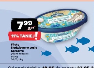 Filety śledziowe w sosie Corsarro