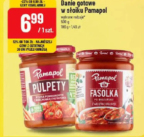 Danie gotowe w słoiku Pamapol