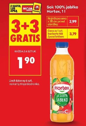 Sok 100% jabłko Hortex
