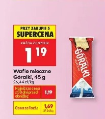 Wafle mleczne Góralki