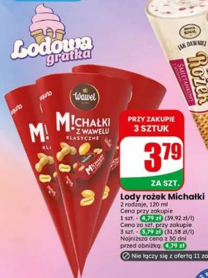 Lody rożek Michałki