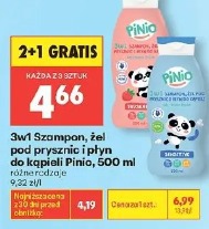 Pinio 3w1 szampon, żel pod prysznic i płyn do kąpieli 500 ml