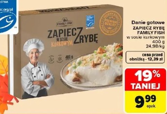 Danie gotowe Zapiecz z rybę Family Fish w sosie kurkowym