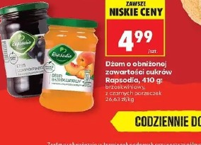 Dżem o obniżonej zawartości cukrów Rapsodia