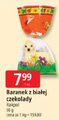 Baranek z białej czekolady Rakpol