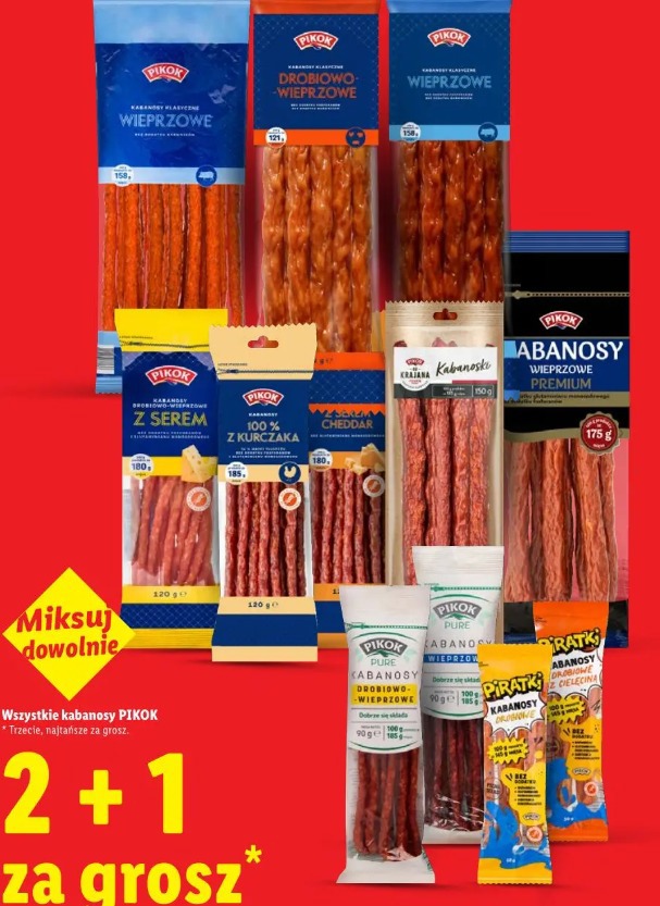 Wszystkie kabanosy Pikok