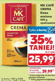 MK Café Crema kawa mielona