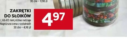 Zakrętki do słoików