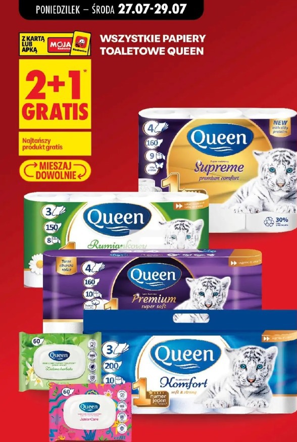 Wszystkie papiery toaletowe Queen