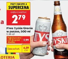 Tyskie Gronie piwo w puszce
