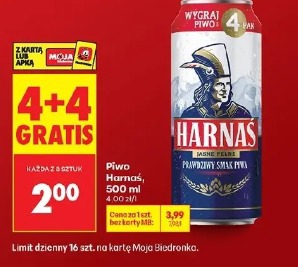 Harnaś jasne pełne piwo