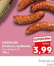 Lukullus Kiełbasa myśliwska bez dodatku E