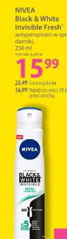 Nivea Black & White Invisible Fresh antyperspirant w sprayu damski