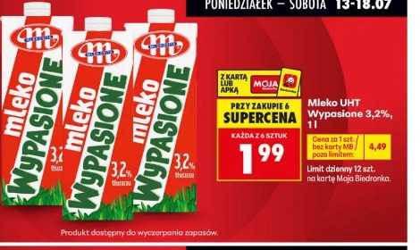 Mleko UHT Wypasione 3,2%, 1l