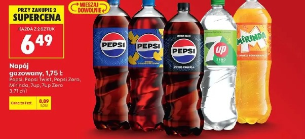 Napój gazowany Pepsi, Pepsi Twist, Pepsi Zero, Mirinda, 7up, 7up Zero