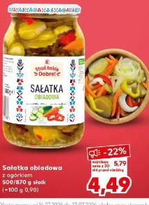 Stąd Takie Dobre sałatka obiadowa z ogórkiem
