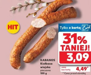 Kabanos Kiełbasa wiejska pieczona