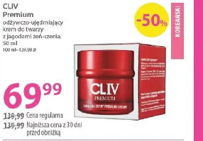 Cliv Premium odżywczo-ujędrniający krem do twarzy z jagodami żeń-szenia