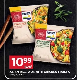 Asian rice, wok with chicken Frosta