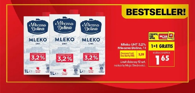 Mleko UHT 3,2% Mleczna Dolina