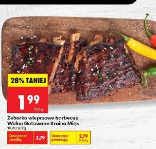 Żeberka wieprzowe barbecue Wolno Gotowane Kraina Mięs