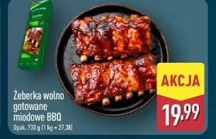 Żeberka wolno gotowane miodowe BBQ
