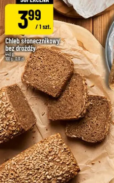 Chleb słonecznikowy bez drożdży