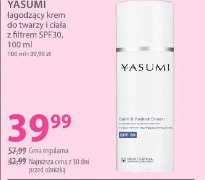 Yasumi łagodzący krem do twarzy i ciała z filtrem SPF30