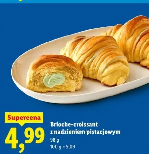 Brioche-croissant z nadzieniem pistacjowym