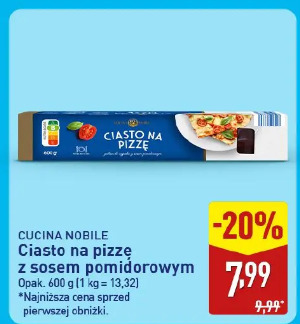 Cucina Nobile Ciasto na pizzę z sosem pomidorowym