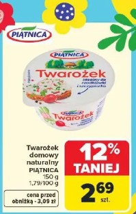 Twarożek domowy naturalny PIĄTNICA