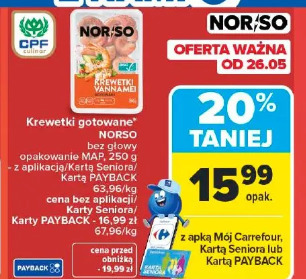 Krewetki gotowane NORSO