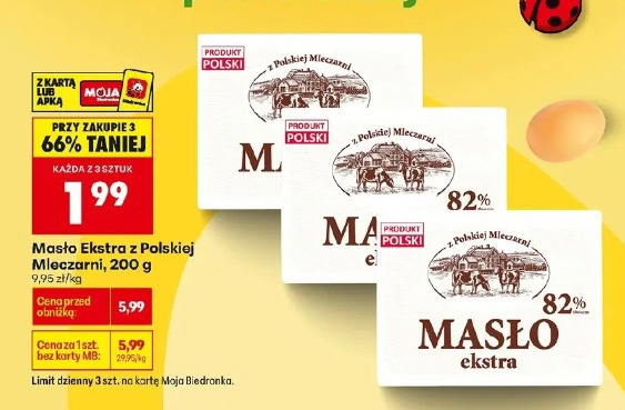 Masło Ekstra z Polskiej Mleczarni