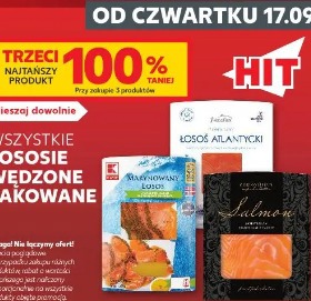 Wszystkie łososie wędzone pakowane