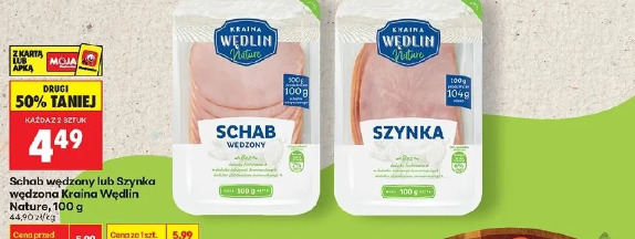 Schab wędzony lub Szynka wędzona Kraina Wędlin Nature