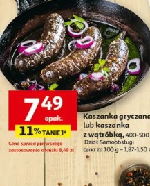 Kaszanka gryczana lub kaszanka z wątróbką