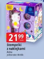 Stempelki z naklejkami Astra